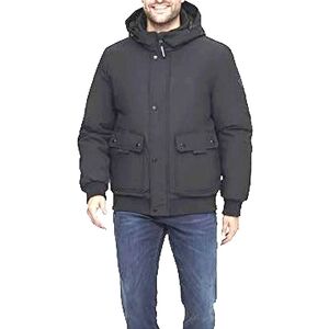 Calvin Klein Men's Navy Hooded Parka Bomber Coat